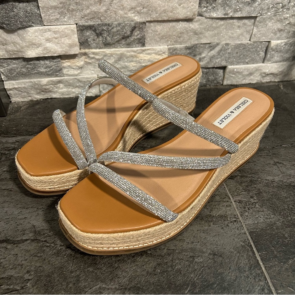 Violet Sparkle Sandals